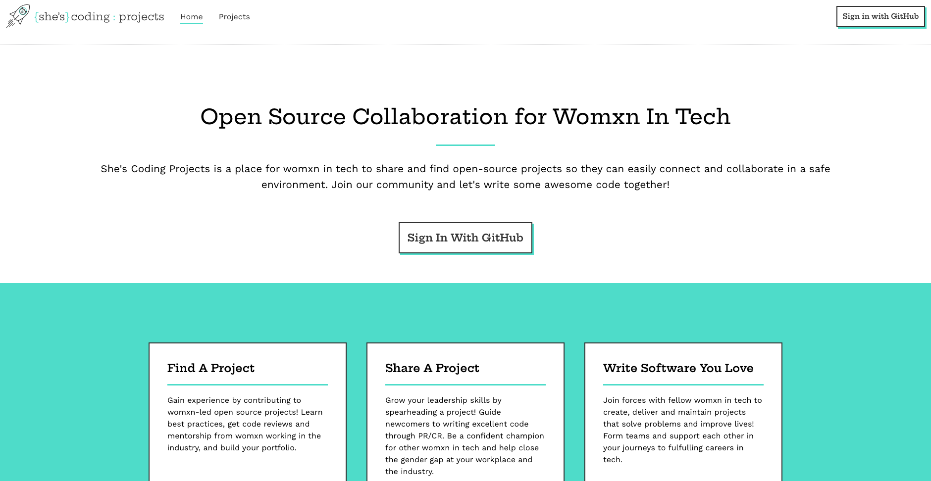 image of she's coding project